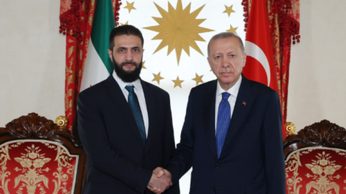 Cumhurbaşkanı Erdoğan, Suriye Cumhurbaşkanı Şara ile Dolmabahçe'de Bir Araya Geldi