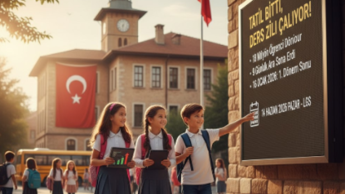 Yaklaşık 18 Milyon Öğrenci İçin Tatil Molası Sona Erdi: Ders Zili Yarın Yeniden Çalıyor