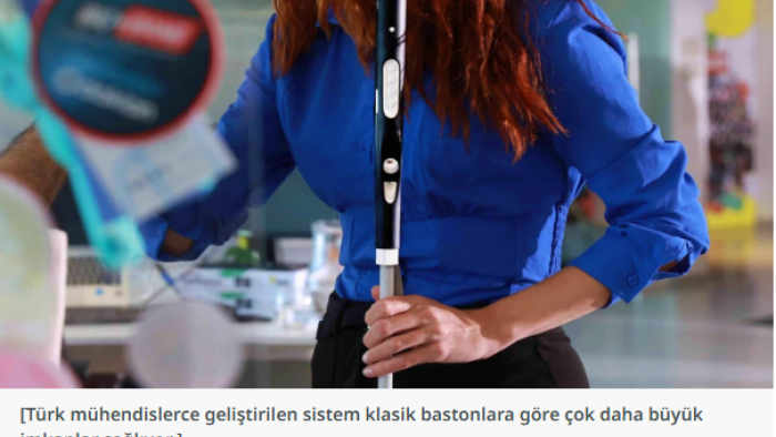 Yerli Üretim Akıllı Bastonla Görme Engellilere Kolaylık