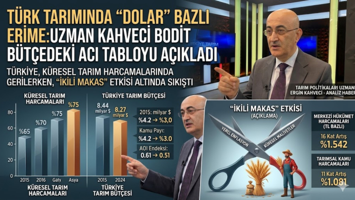 Türk Tarımında "Dolar" Bazlı Erime: Uzman Ergin Kahveci Bütçedeki Acı Tabloyu Açıkladı
