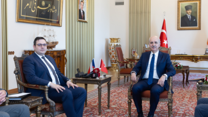 TBMM Başkanı Kurtulmuş, Çekya Dışişleri Bakanı'nı kabul etti